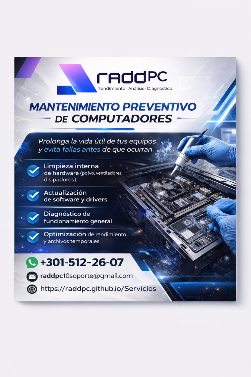 Mantenimiento Preventivo y Correctivo